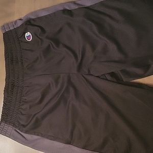 Champions black and gray mesh shorts youth medium